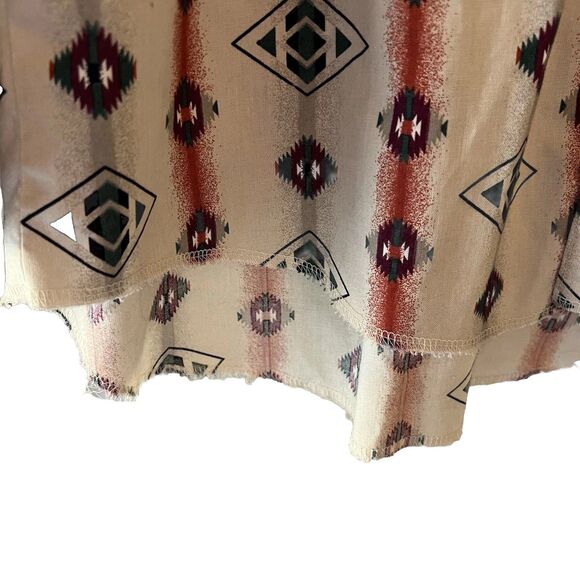 Wrangler Men’s Shirt Pearl Snap 2XL Aztec Button Up - Picture 6 of 6